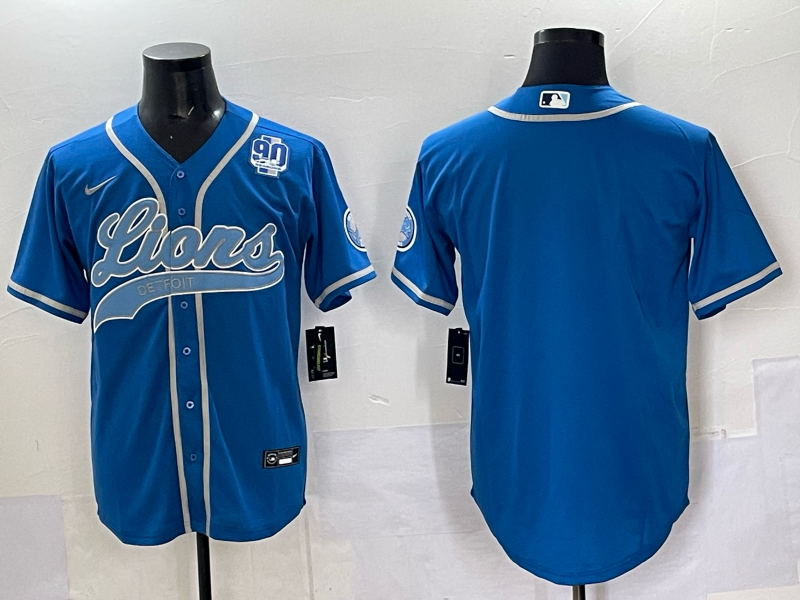 Men 2025 Detroit Lions blank blue 2025 Nike Limited NFL Jersey 002